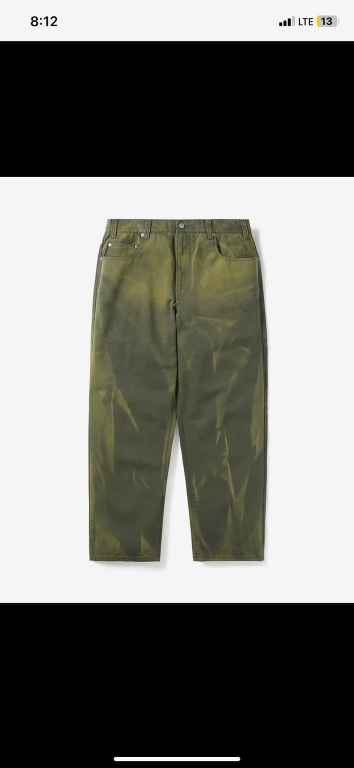 디스이즈네버댓 페이디드 데님 팬츠 올리브 상품이미지6