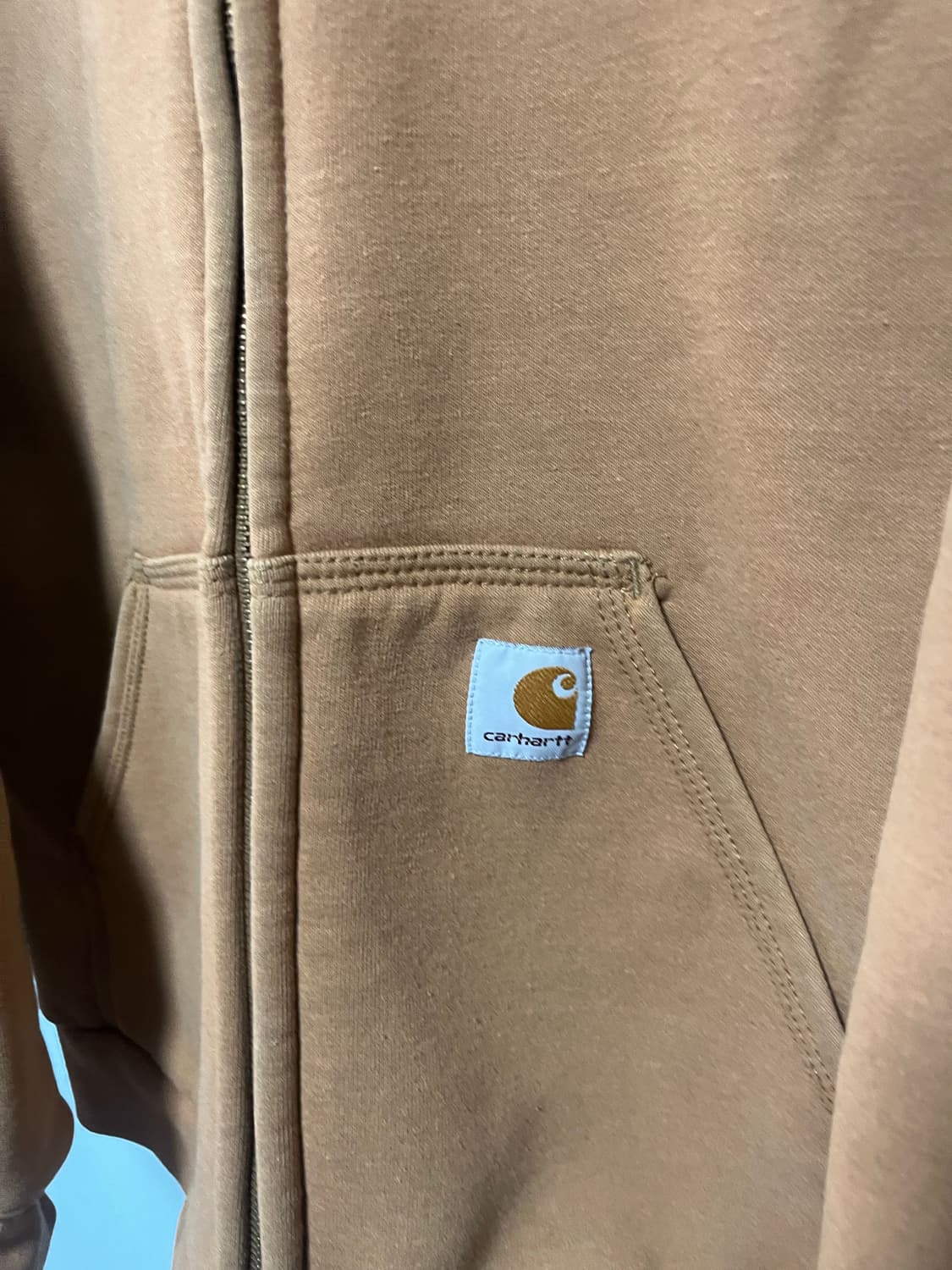 칼하트 브라운 레인 디펜더 후드 집업 자켓 상품이미지2