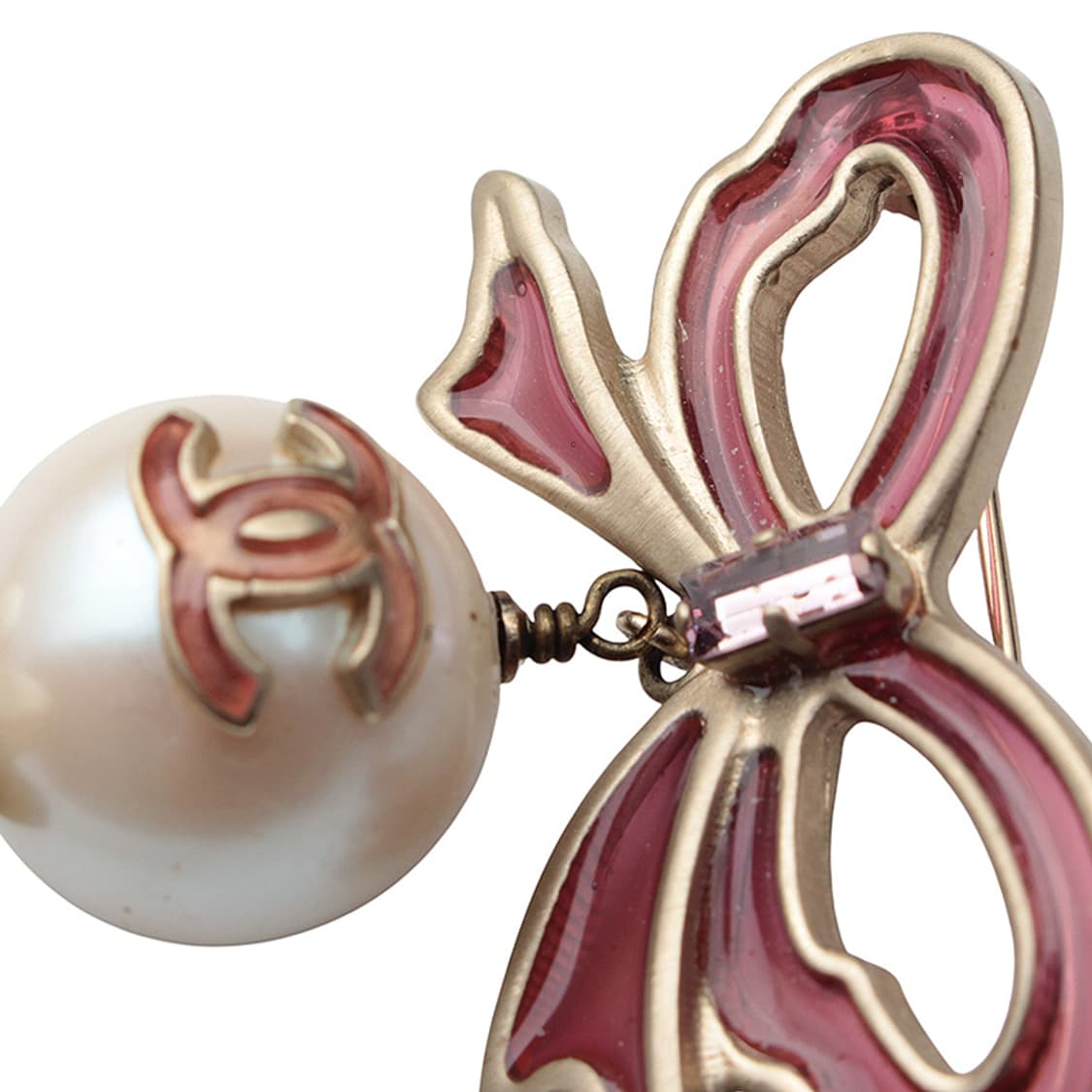 샤넬 볼드 진주 CC 리본 브로치 상품이미지5