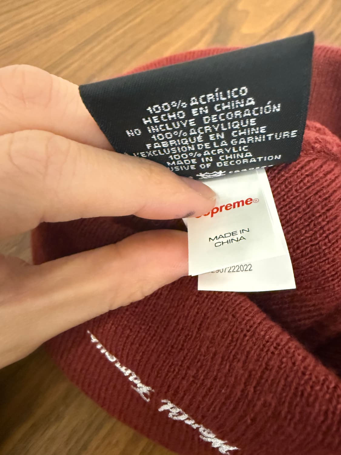 슈프림 뉴에라 비니 버건디 상품이미지5