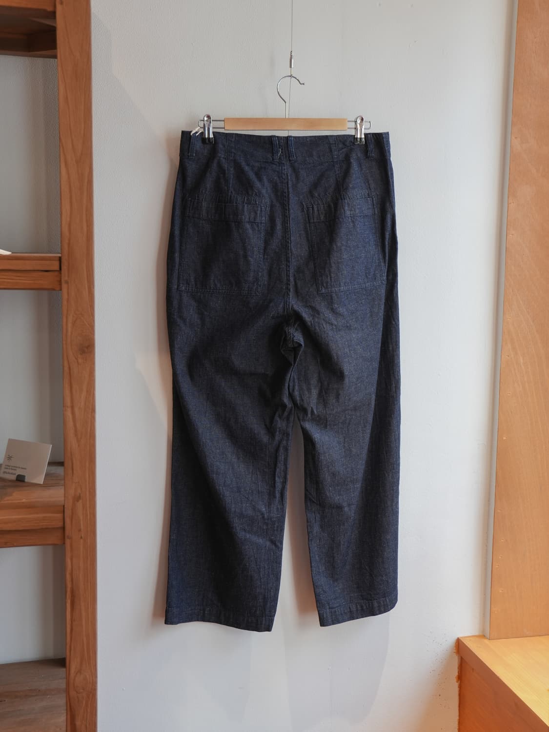 스트로브 컨팩트 린넨 핀턱 데님 팬츠 상품이미지4