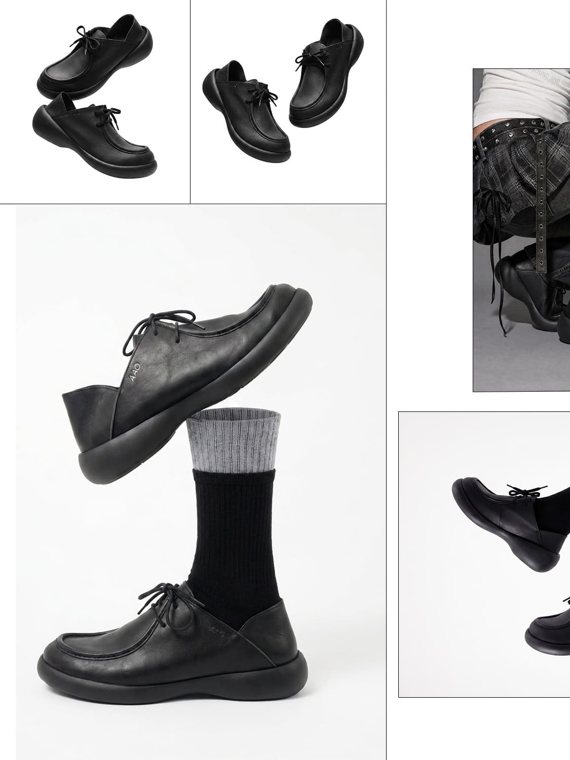 예약판매(9월초수령) AAO BOLD SHAPE 2hole shoes 상품이미지3