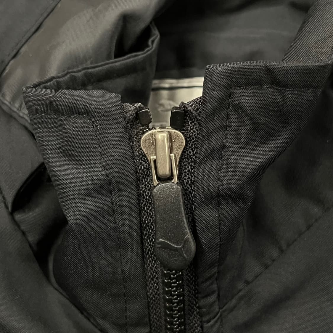 [정품/100] 푸마 블랙 후드 바람막이 자켓 b15 상품이미지6