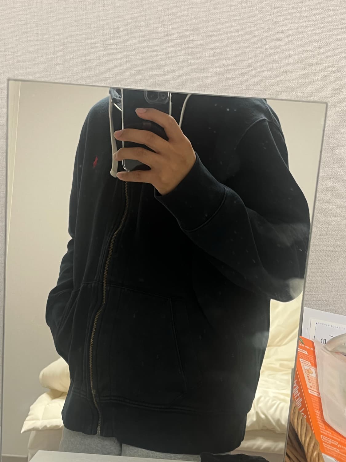 폴로 랄프로렌 블랙 후드집업 상품이미지3