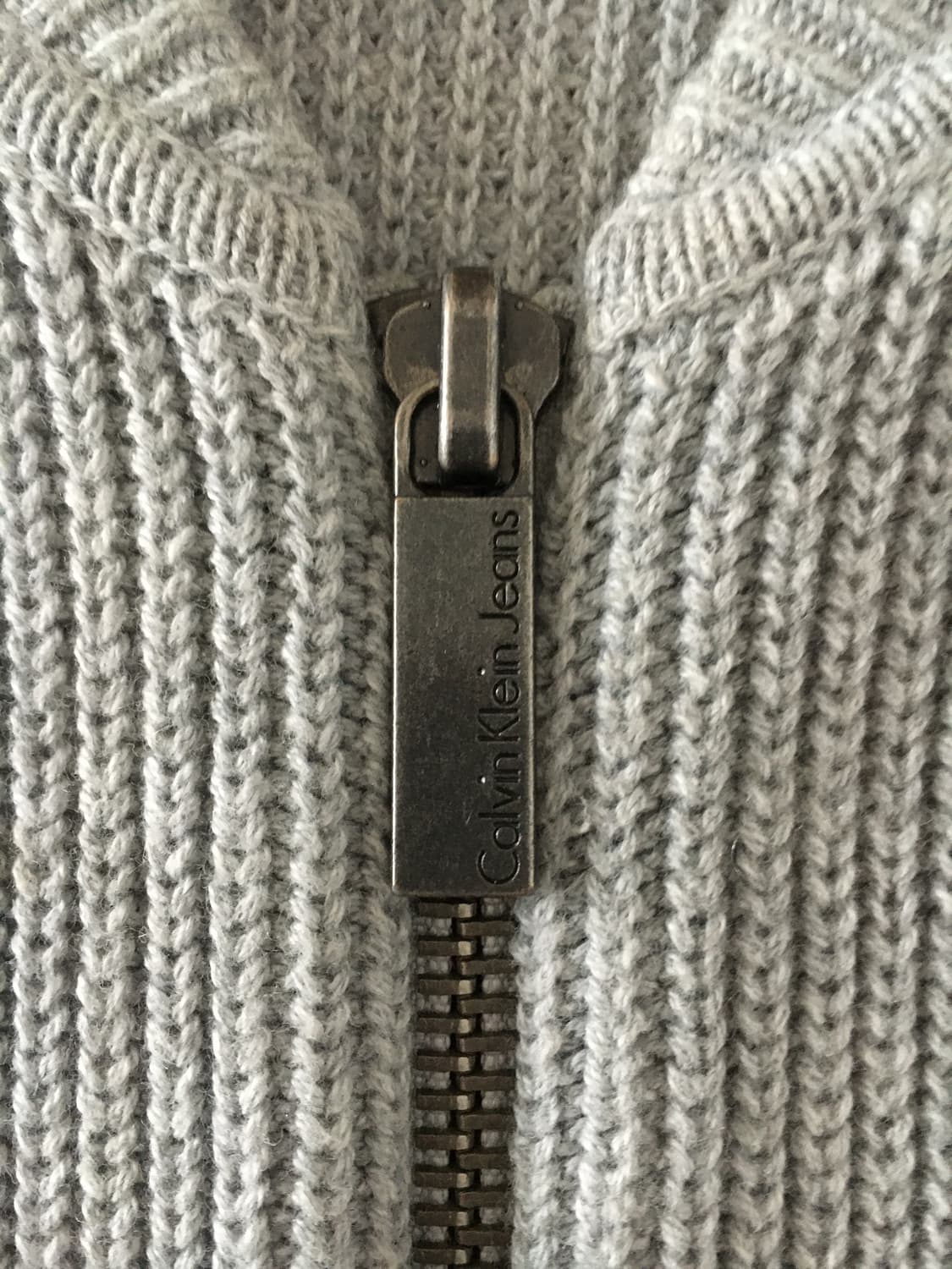 Calvin klein 캘빈클라인 회색 그레이 집업니트 상품이미지4