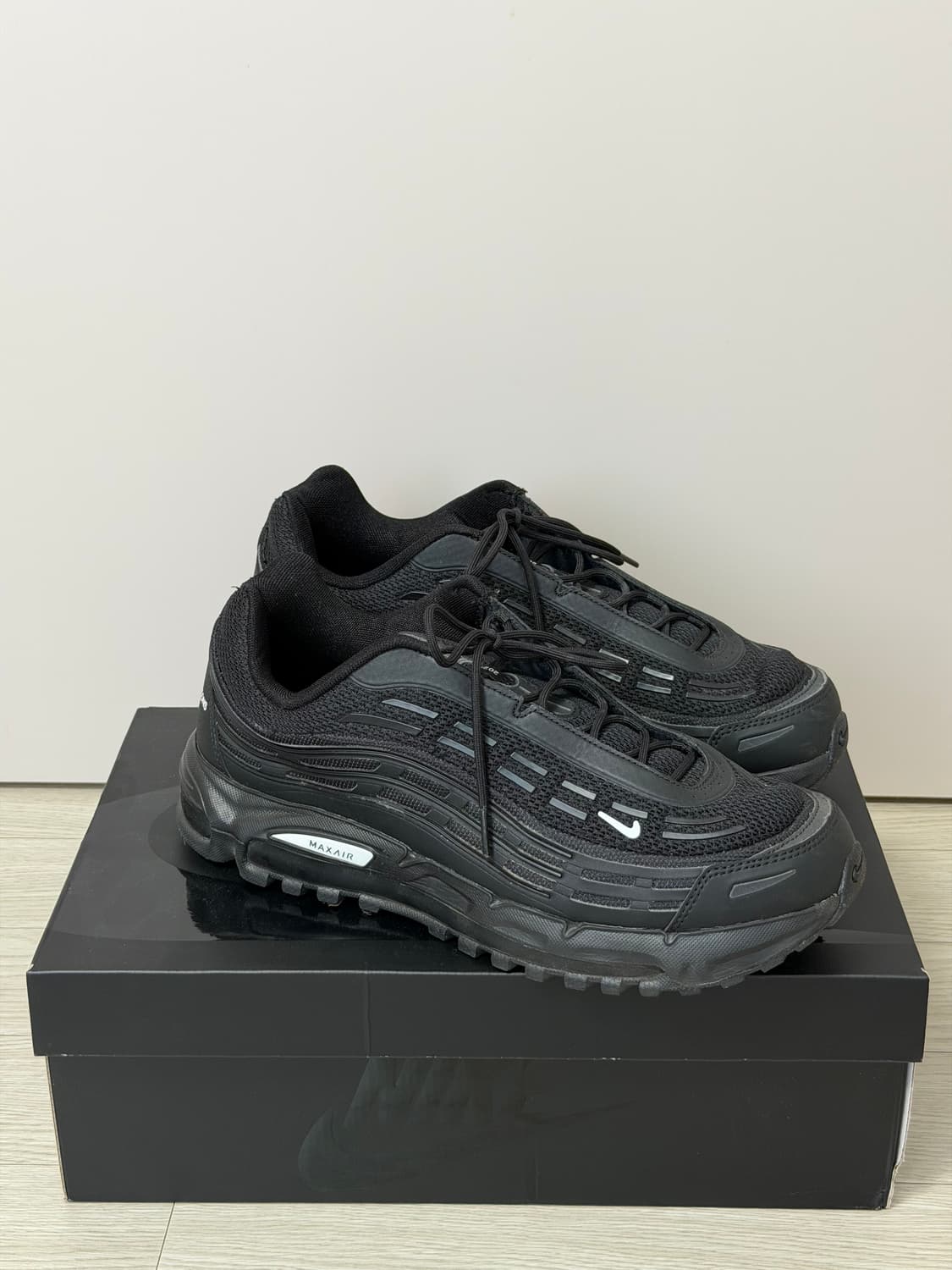 [310]나이키 x 꼼데가르송 옴므 플러스 에어맥스 tl 2.5 블랙 상품이미지2