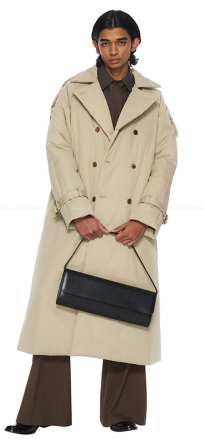 Labeless 베이지 padded coat 상품이미지1