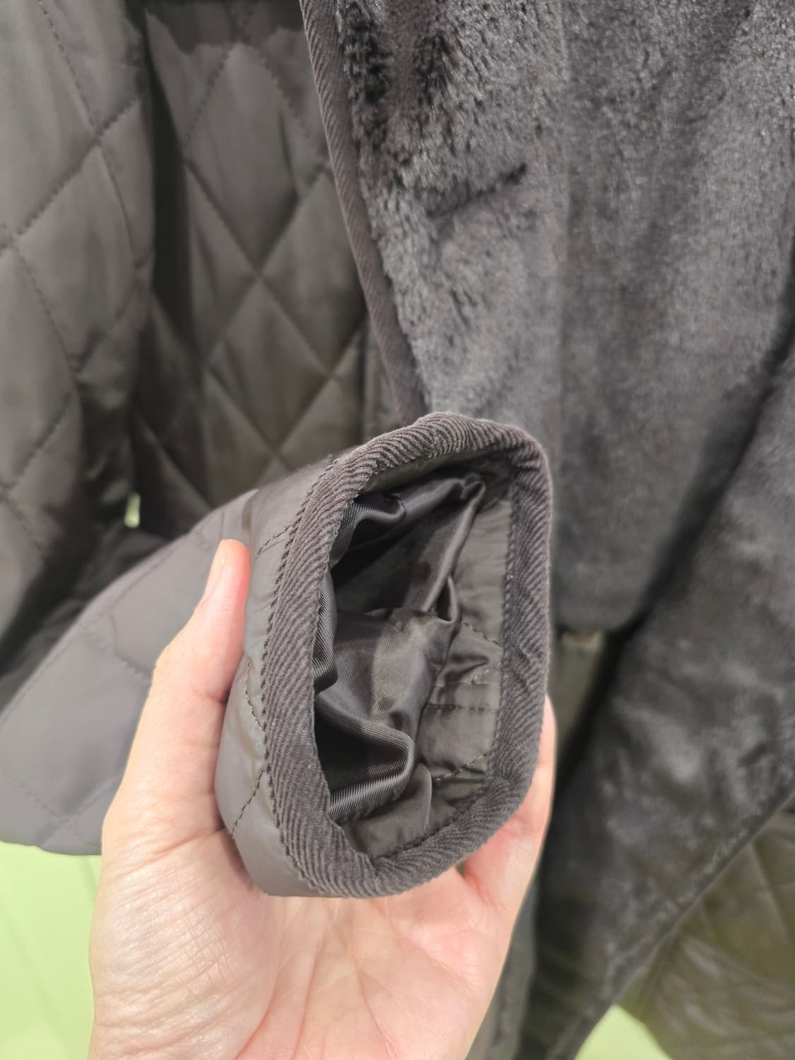 KARRA 퀼팅 롱 코트 90 상품이미지7