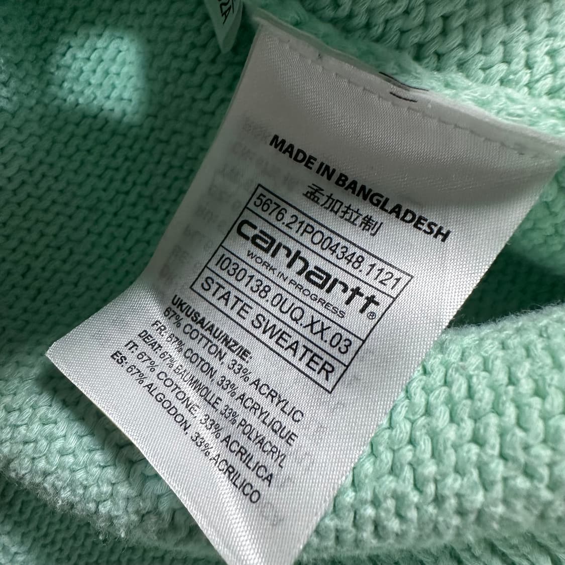  칼하트 코튼 스테이트 니트   상품이미지7