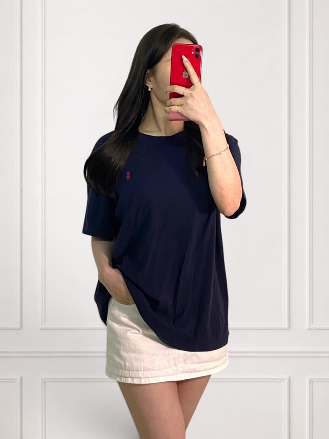 폴로 네이비 라운드티 상품이미지1