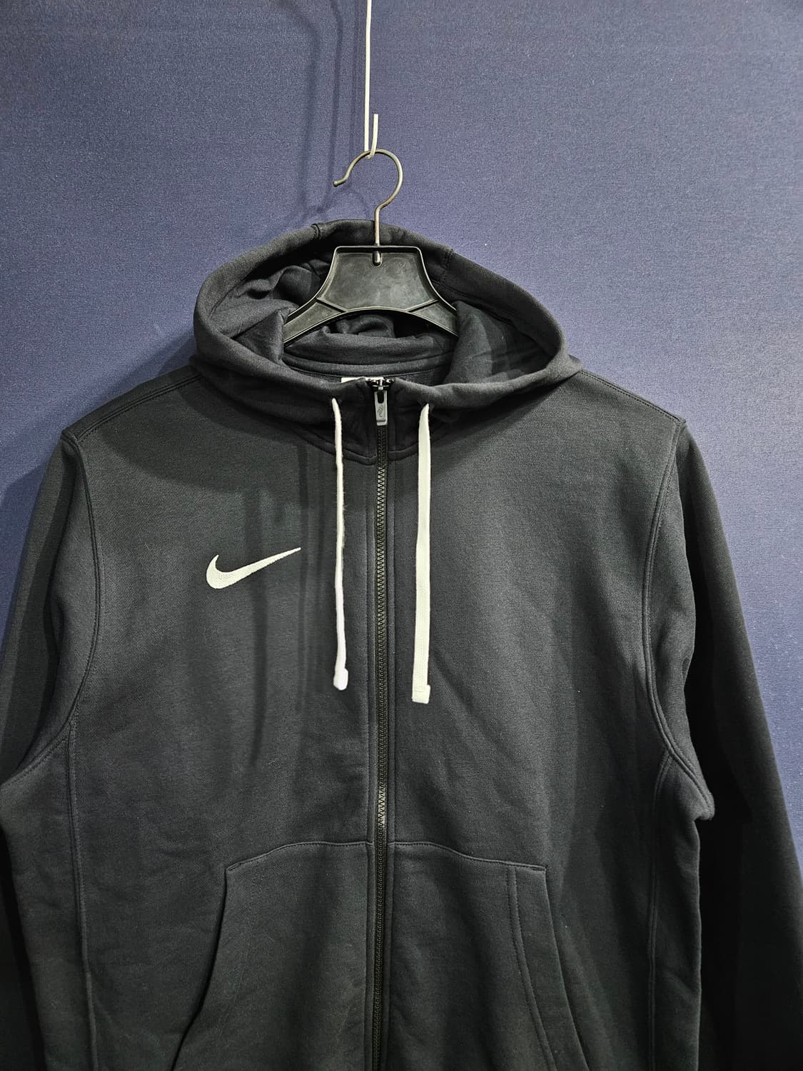 나이키 자수로고 차콜컬러 남성 100 기모 후드집업 상품이미지7