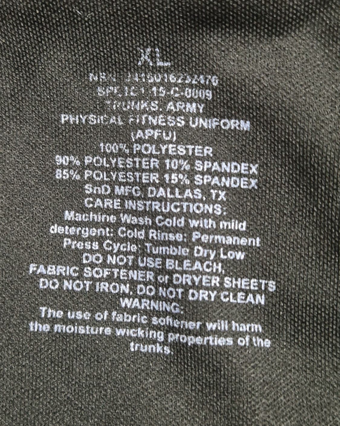 미육군 APFU 체육복 트레이닝복 반바지 하의 (XL) (8) 상품이미지6