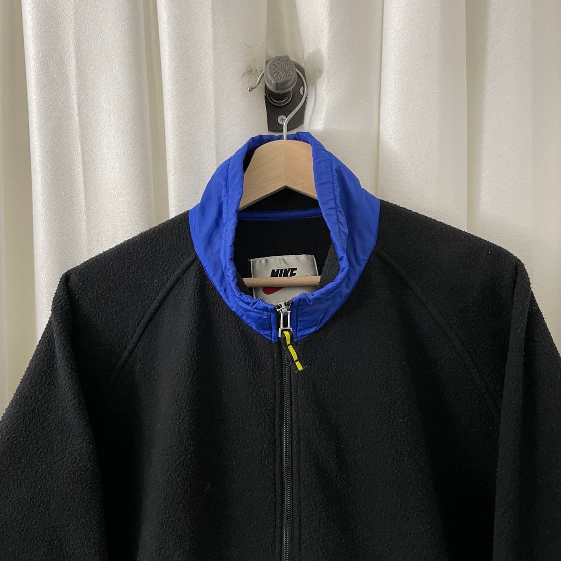 나이키 블랙 블루 배색 후리스 반집업 상품이미지3