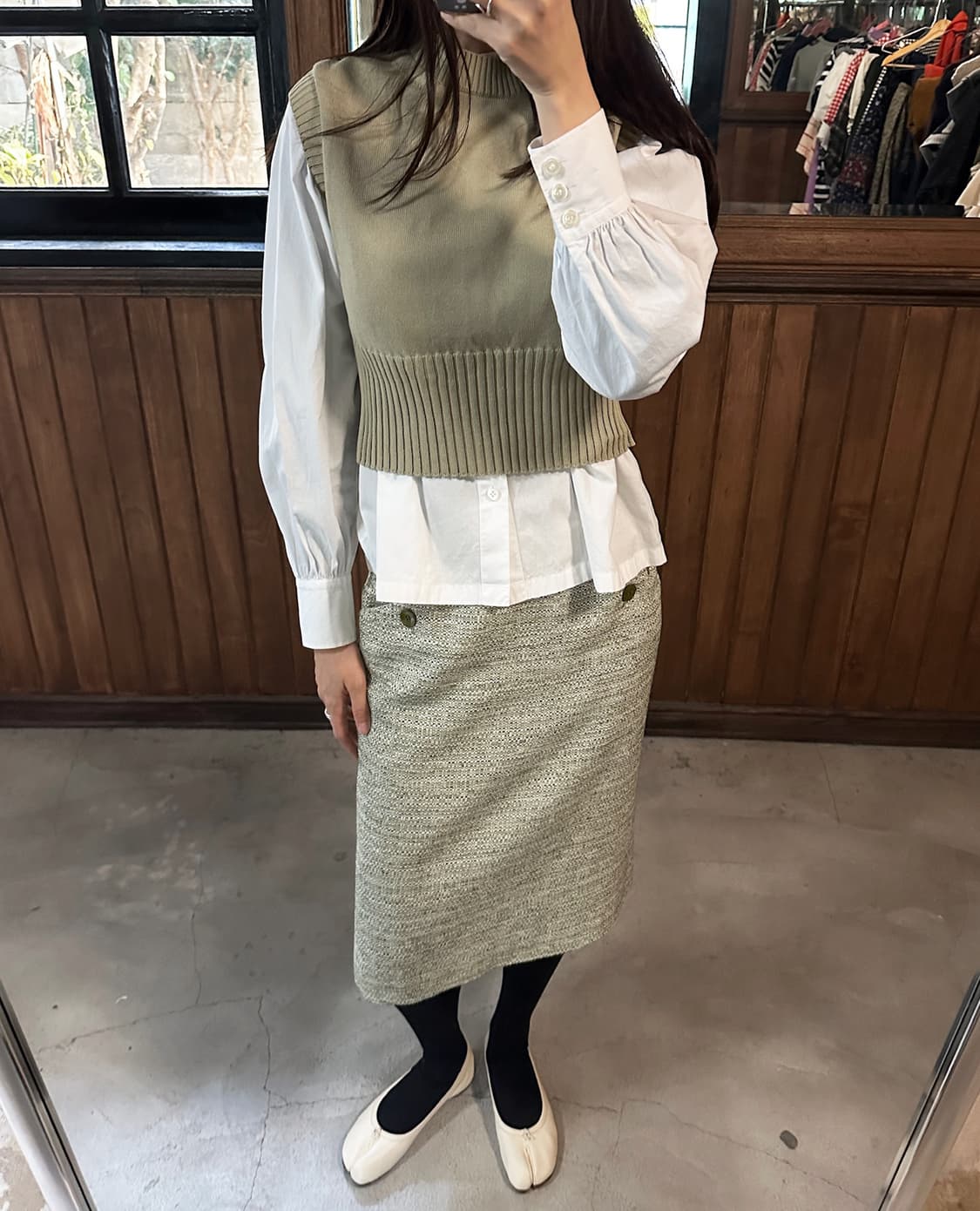 MAX MARA tweed pencil skirt 상품이미지2