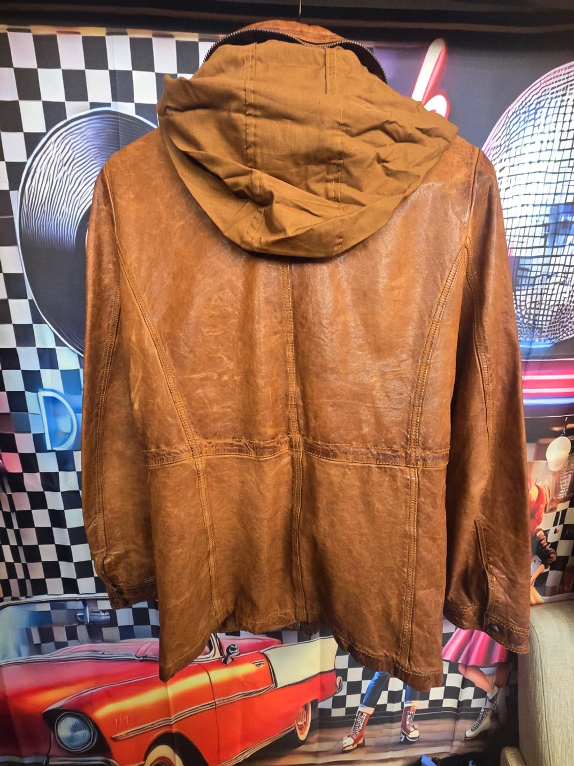 일본 G.O.A.(고아) 후디 양가죽 빈티지재킷 상품이미지4