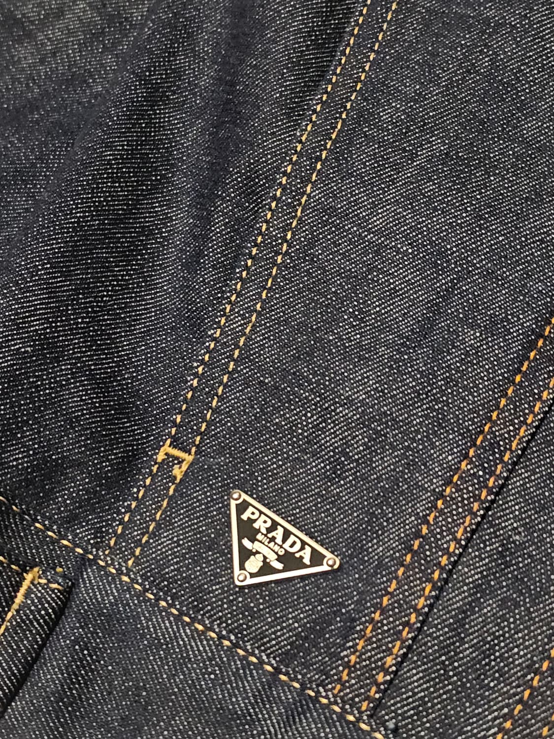 프라다 삼각로고 오버사이즈 데님 자켓 상품이미지7