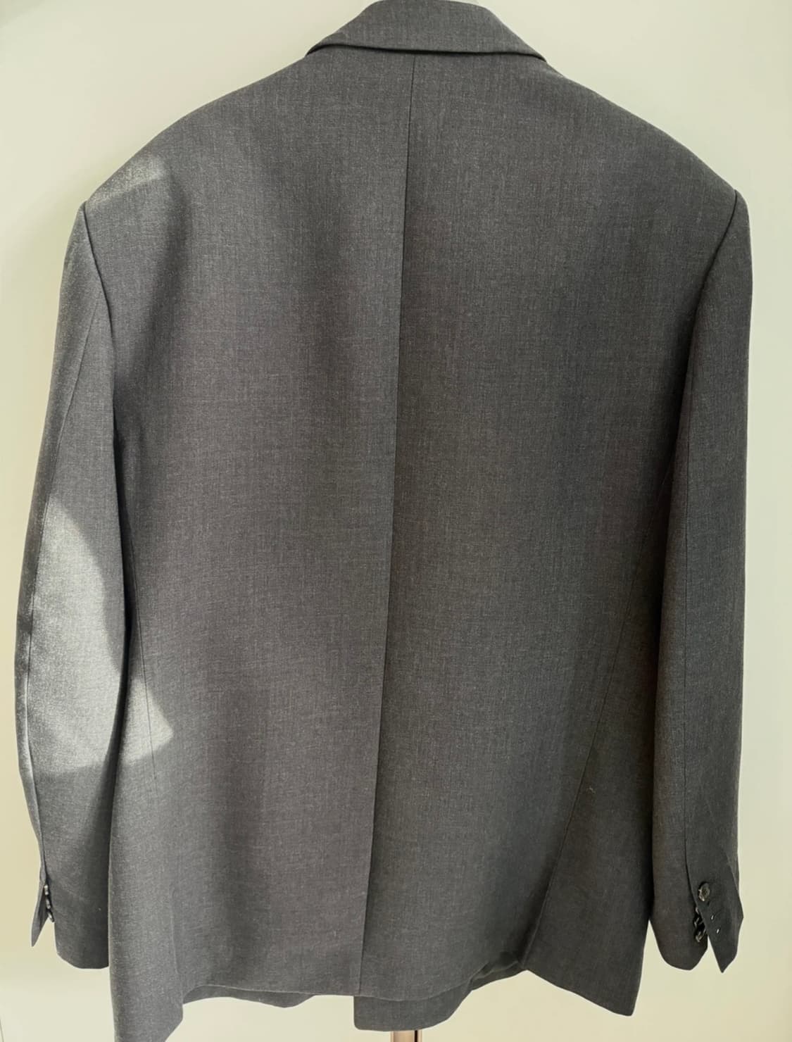 렉토 24fw 남성 울 블랜드 차콜 자켓 M 상품이미지2