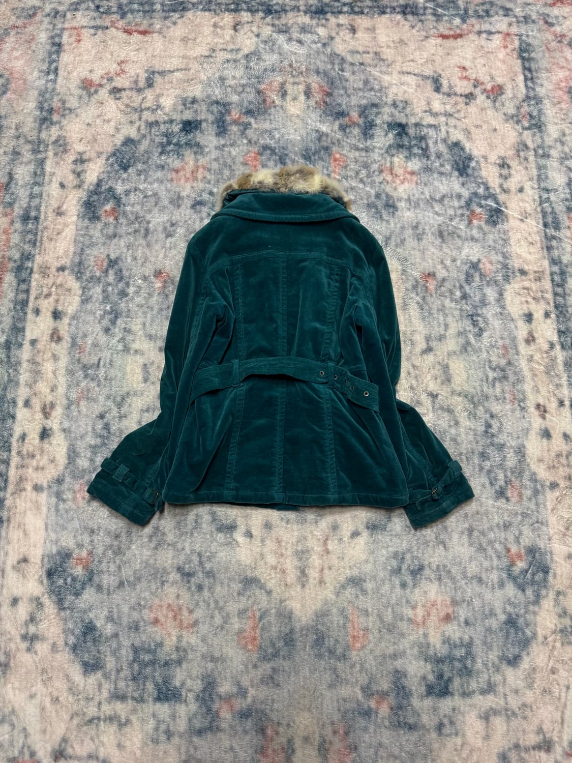 Edwin y2k emerald corduroy rex fur jacke 상품이미지7