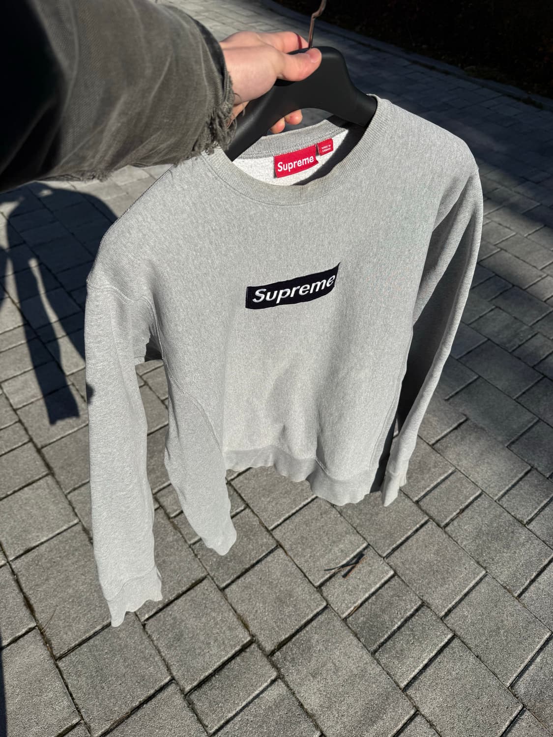00s 슈프림 박스로고 스웻 그레이 네이비 상품이미지9