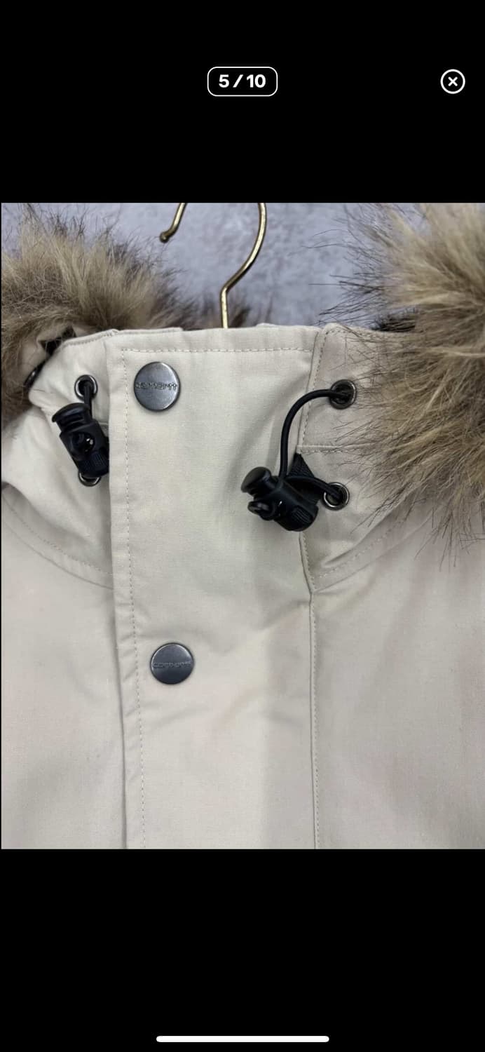 칼하트 WIP 퍼 후드 트래퍼 파카 A3209 상품이미지5