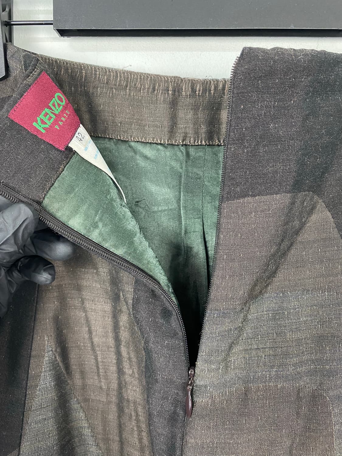 Kenzo 겐조 울 롱 스커트 치마 42 <599> 상품이미지3