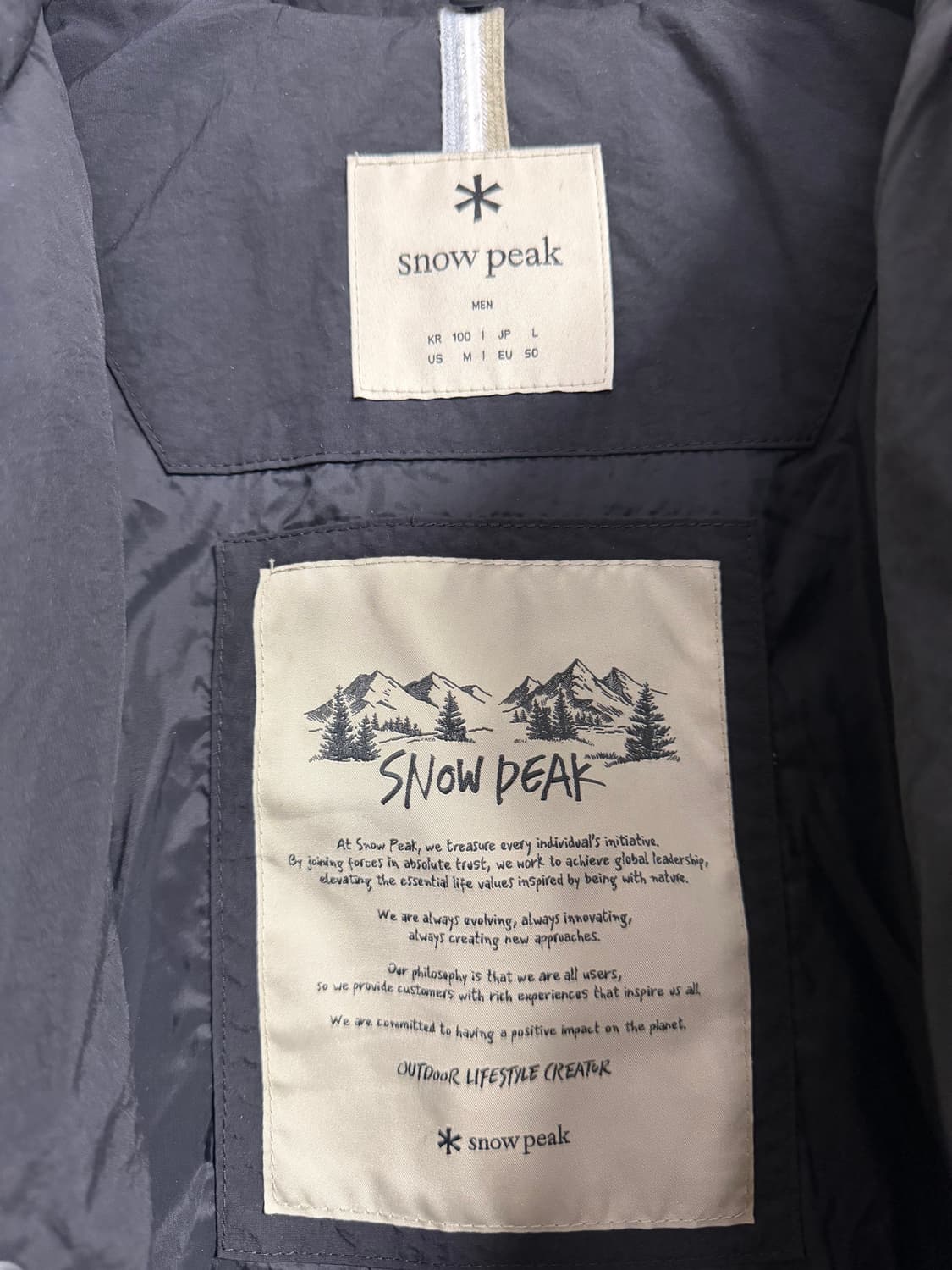 스노우피크 어패럴 랜드에어 스탠드넥 헤비 다운 패딩 상품이미지3