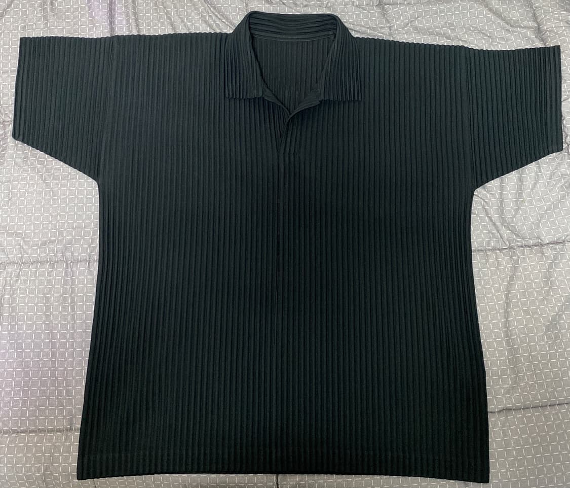 옴므플리세 베이직 카라티 블랙 4 상품이미지1