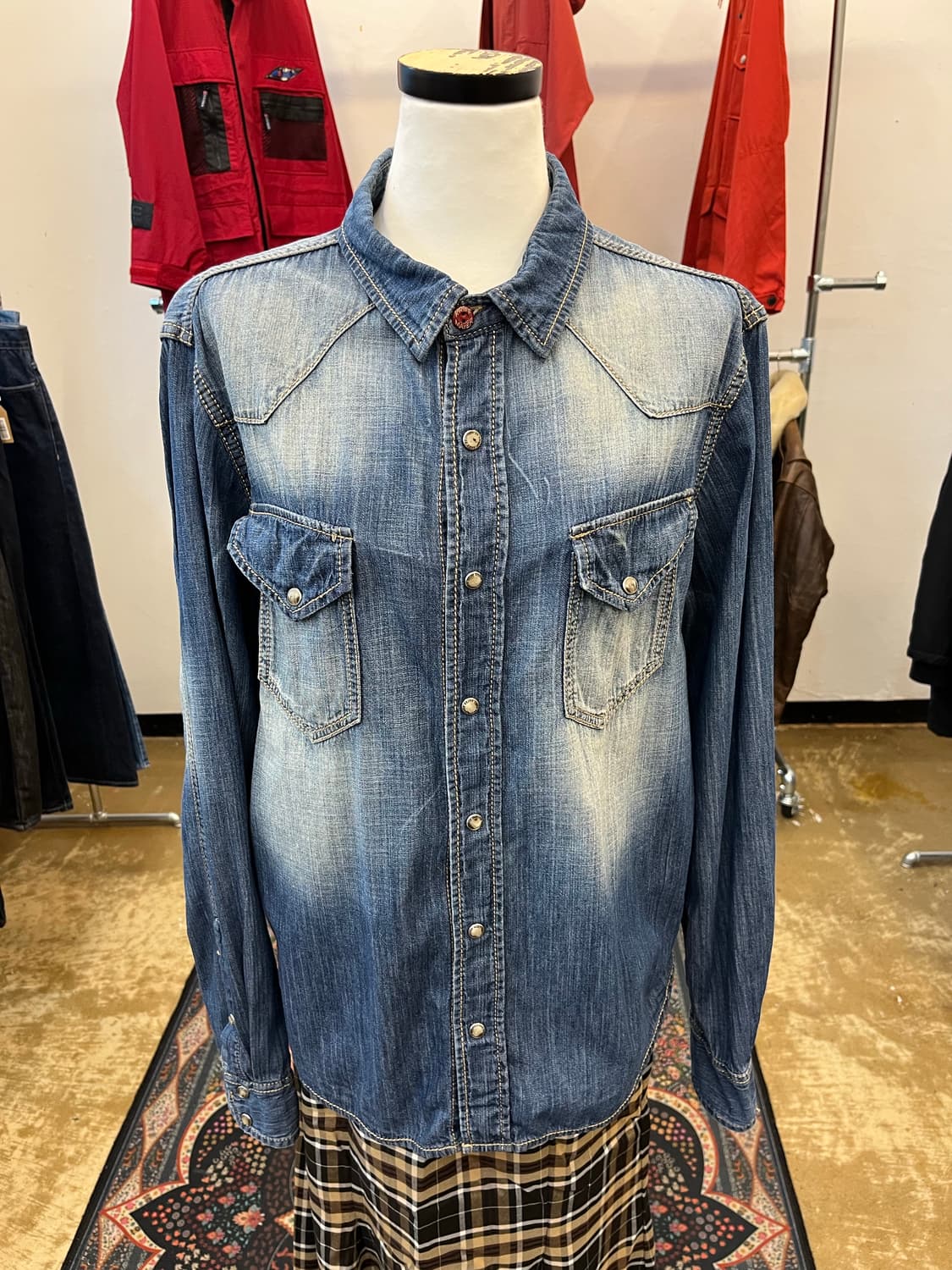 크리프 메이어 웨스턴 데님 셔츠 상품이미지2