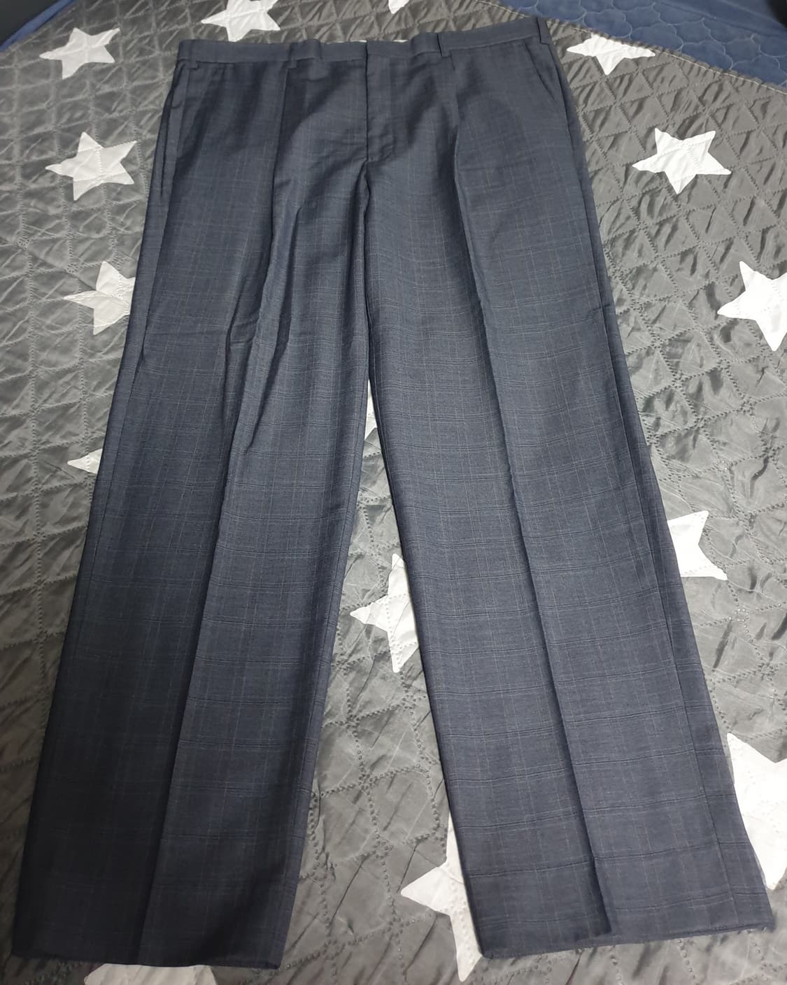 쟌피엘 대디핏 체크패턴 수트 셋업 그레이 (OS) 상품이미지6