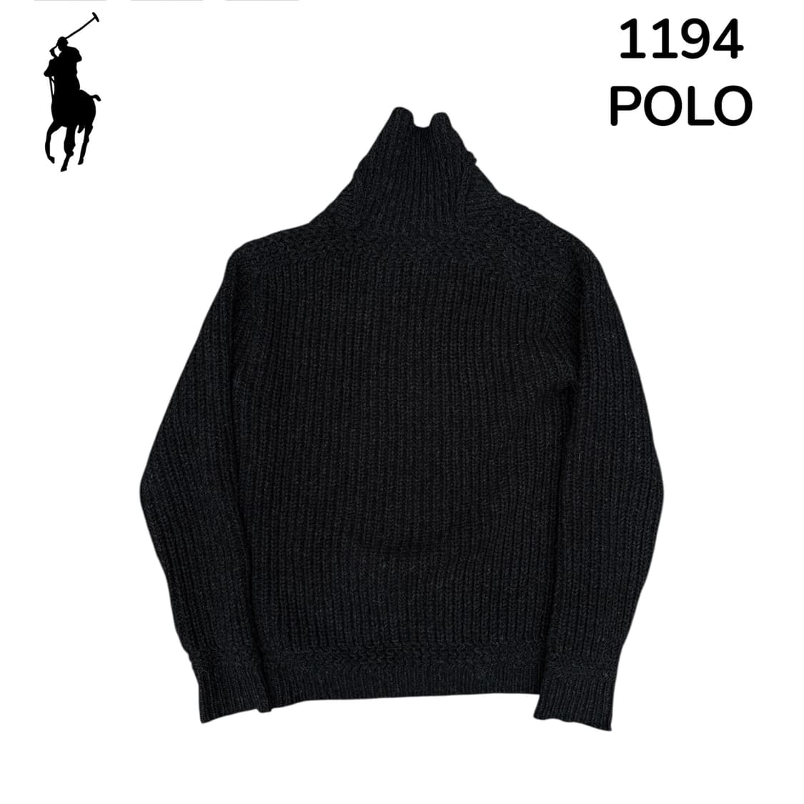 폴로랄프로렌 니트 자켓 블랙 M 상품이미지3