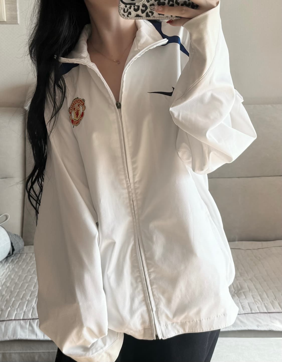 나이키 맨유 05/06 흰파 바람막이 상품이미지2