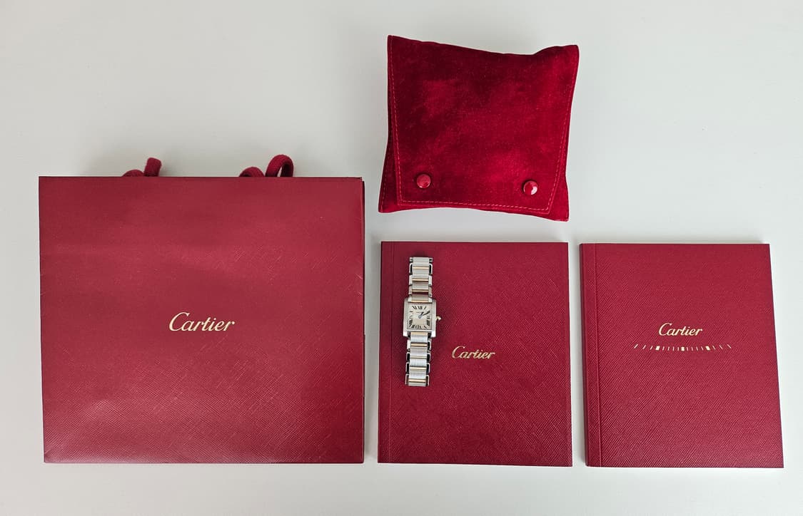 까르띠에 탱크 프랑세즈 18k콤비 스몰 상품이미지7