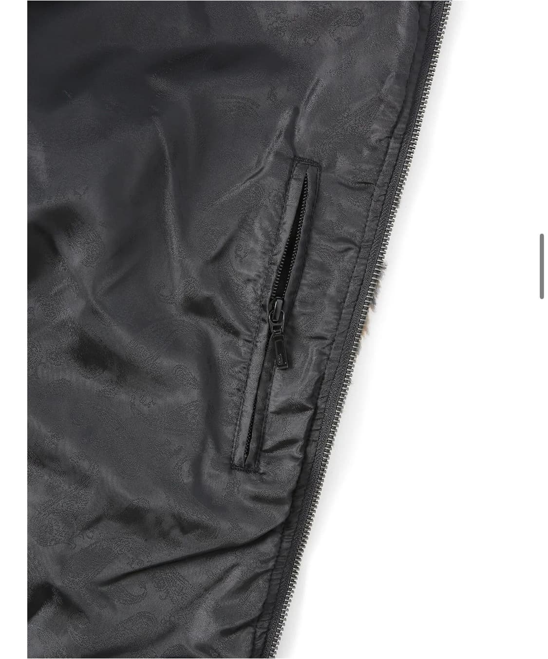 디스이즈네버댓 Floral Faux Fur Jacket Khaki 상품이미지3