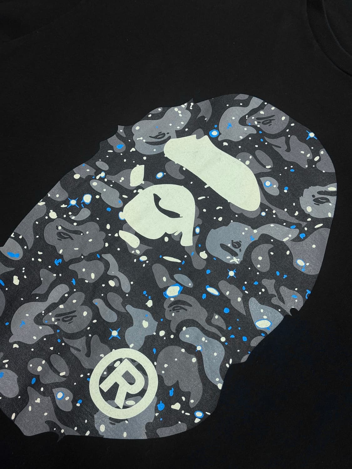 베이프 BAPE 빅헤드 반팔 티셔츠 블랙 XL 상품이미지9
