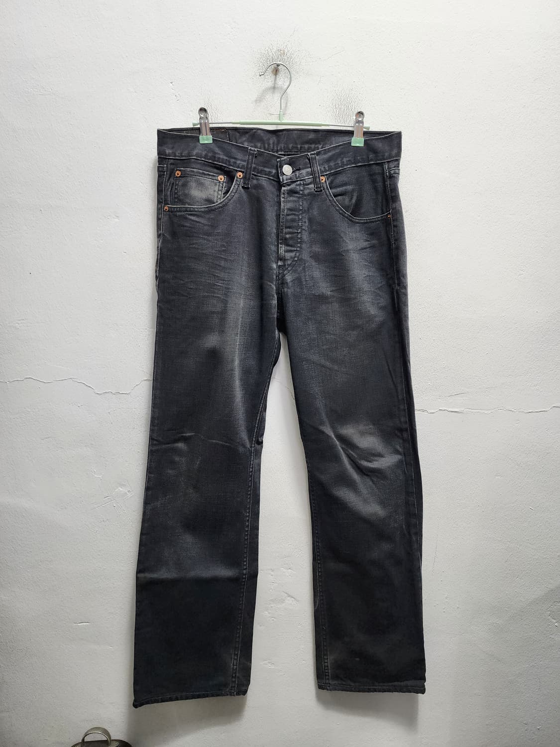 리바이스 501 흑청 데님 (벨기에산) 상품이미지2