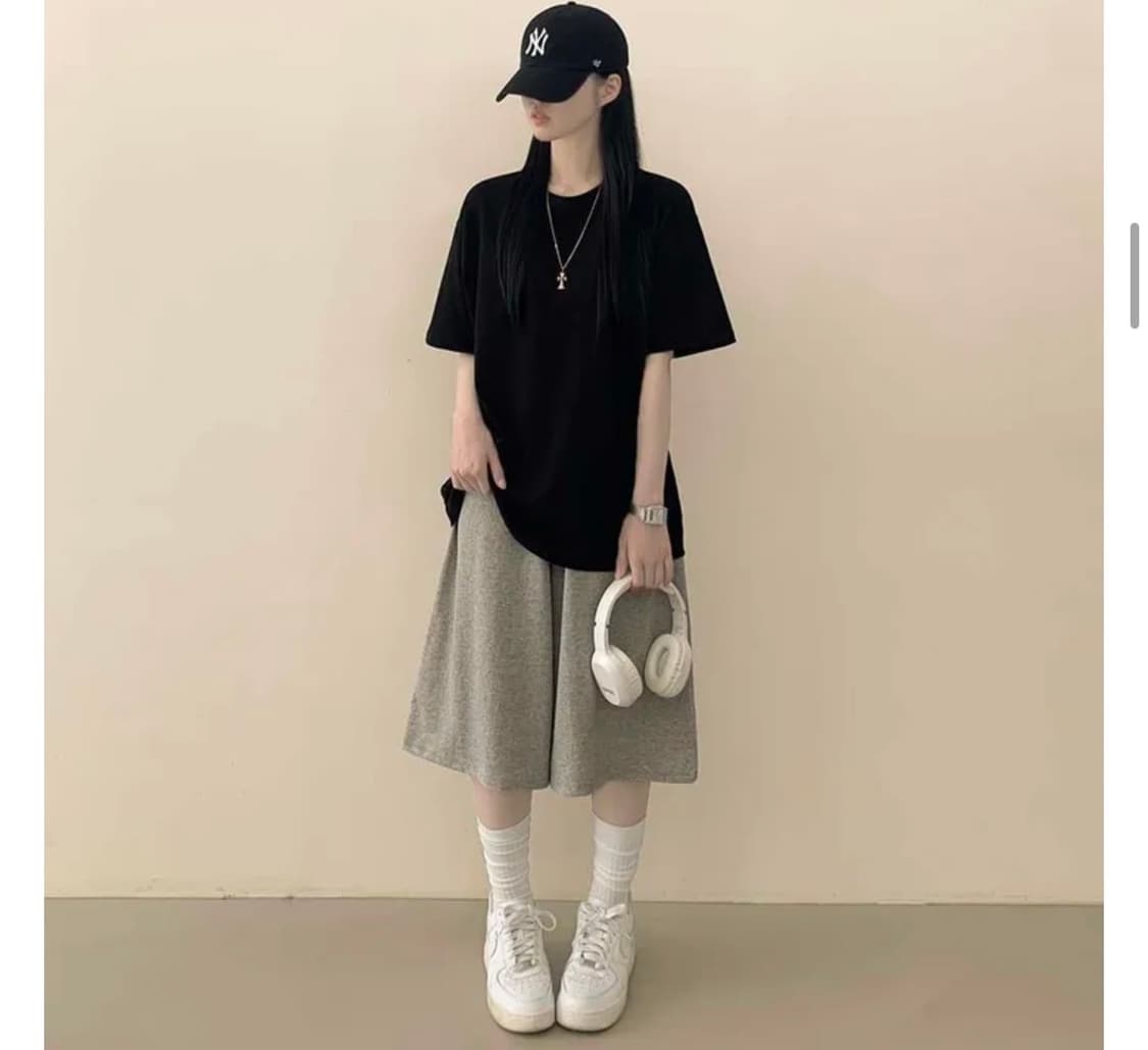 오버핏 반팔티 (새상품)  상품이미지2