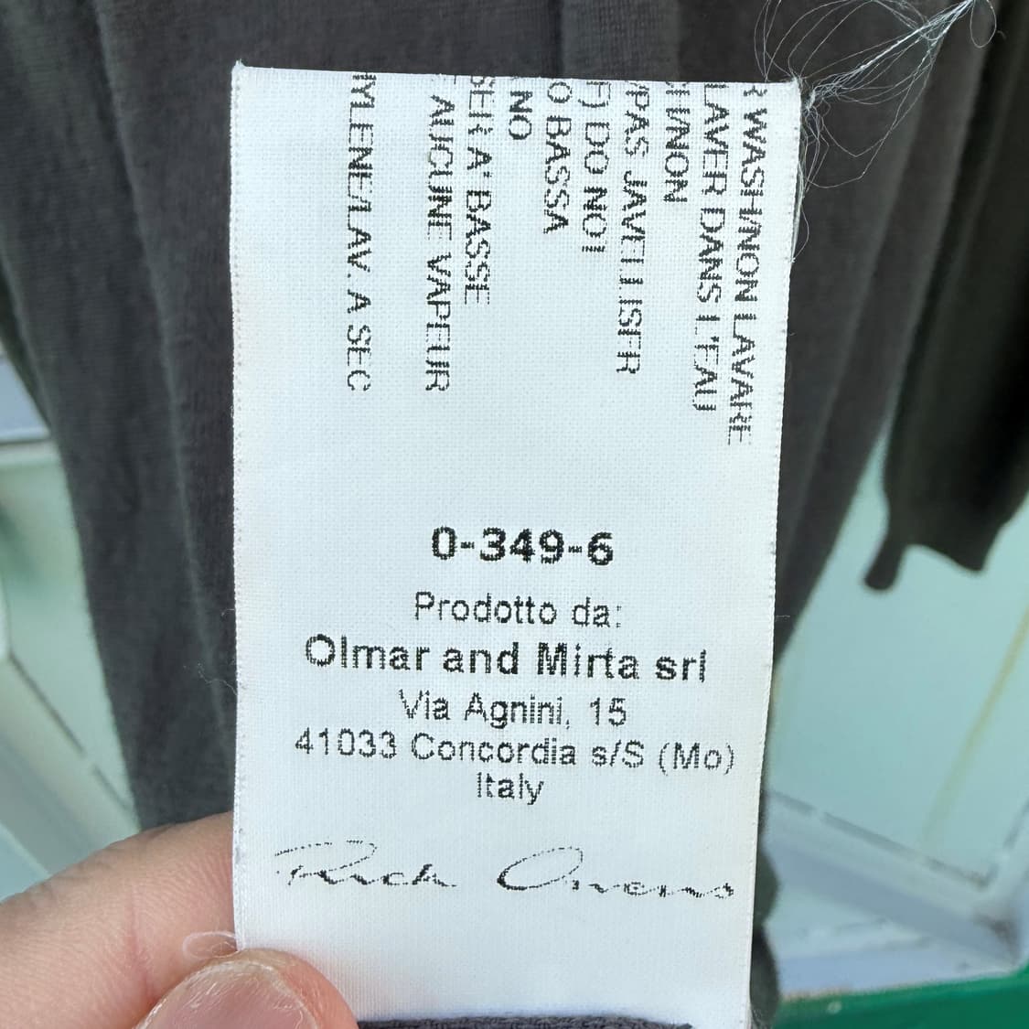 Rick Owens FW14 “Moody” Wool Knit Turtle 상품이미지8