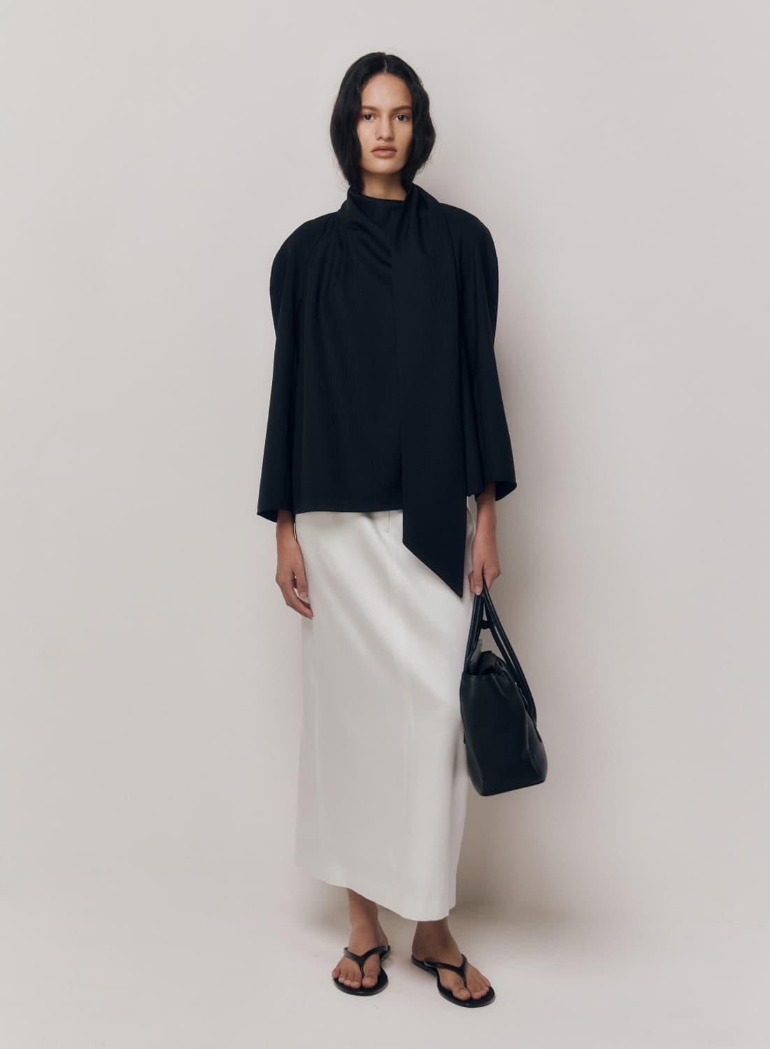 킨더살몬 etta 블라우스 블랙 s 상품이미지3