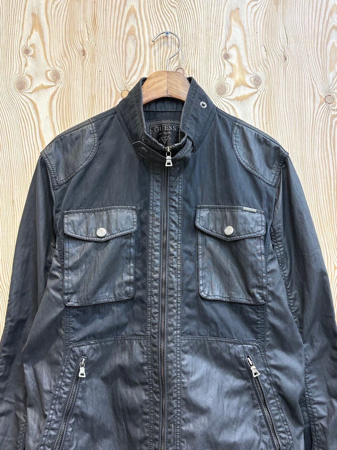 게스 코티드 바이커 자켓 상품이미지2