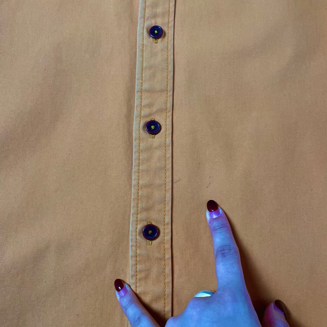 카스텔바작 오렌지 투포켓 데님 긴팔 셔츠 레귤러핏 105 상품이미지7