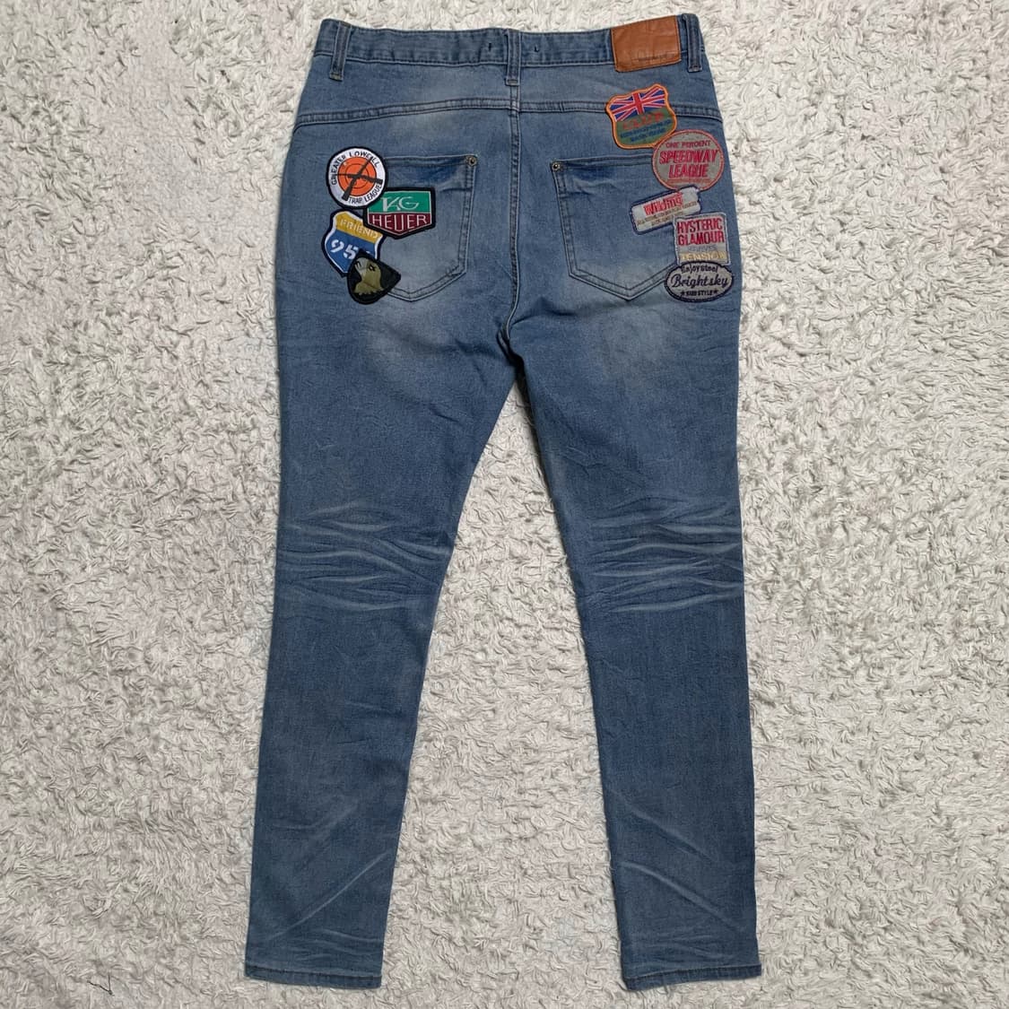 [31] AD LIB 패치워크 스키니진 상품이미지2