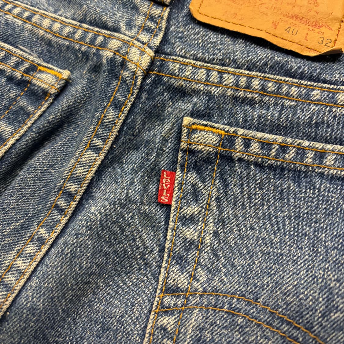 [40x32] 90s 리바이스 505 레귤러 캐나다 데님 팬츠 D10 상품이미지5