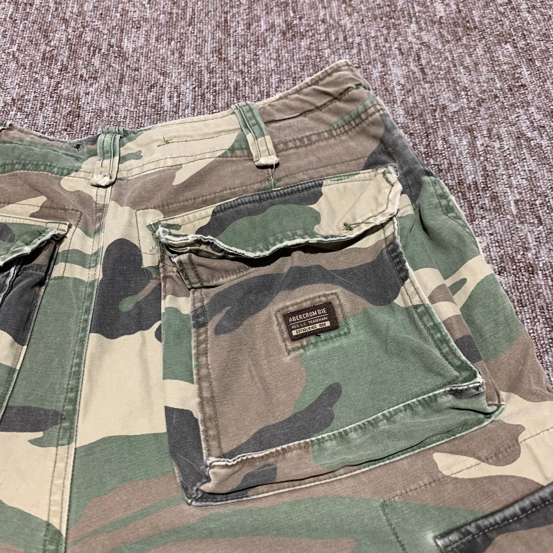 31inch) 아베크롬비 우드랜드 카모 쇼츠 반바지  상품이미지3