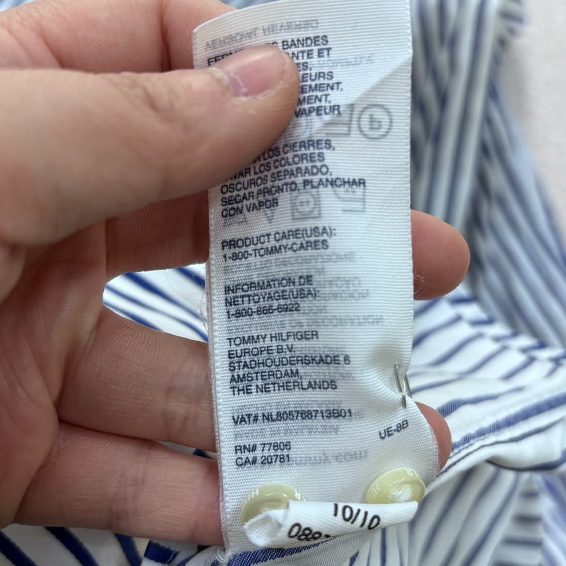 S 타미힐피거 여성 스트라이프 셔츠 0414E 상품이미지4