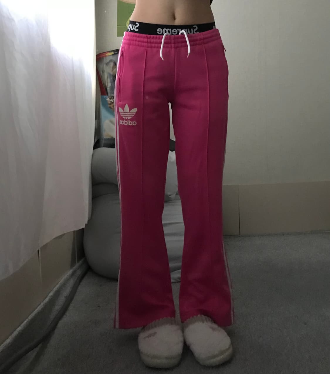 아디다스 핑크 파이어버드 트레이닝 팬츠 상품이미지4