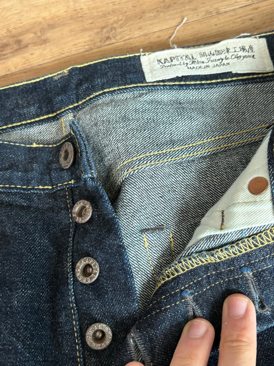 [32] 캐피탈 몽키 시스코 데님 오렌지 셀비지 상품이미지4