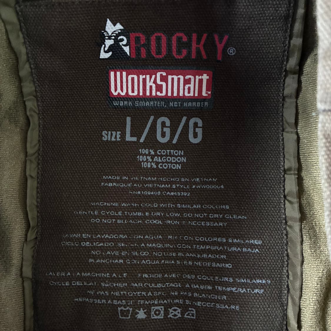 Rocky  로키 코튼 덕캔버스 브라운 워크 자켓  상품이미지5