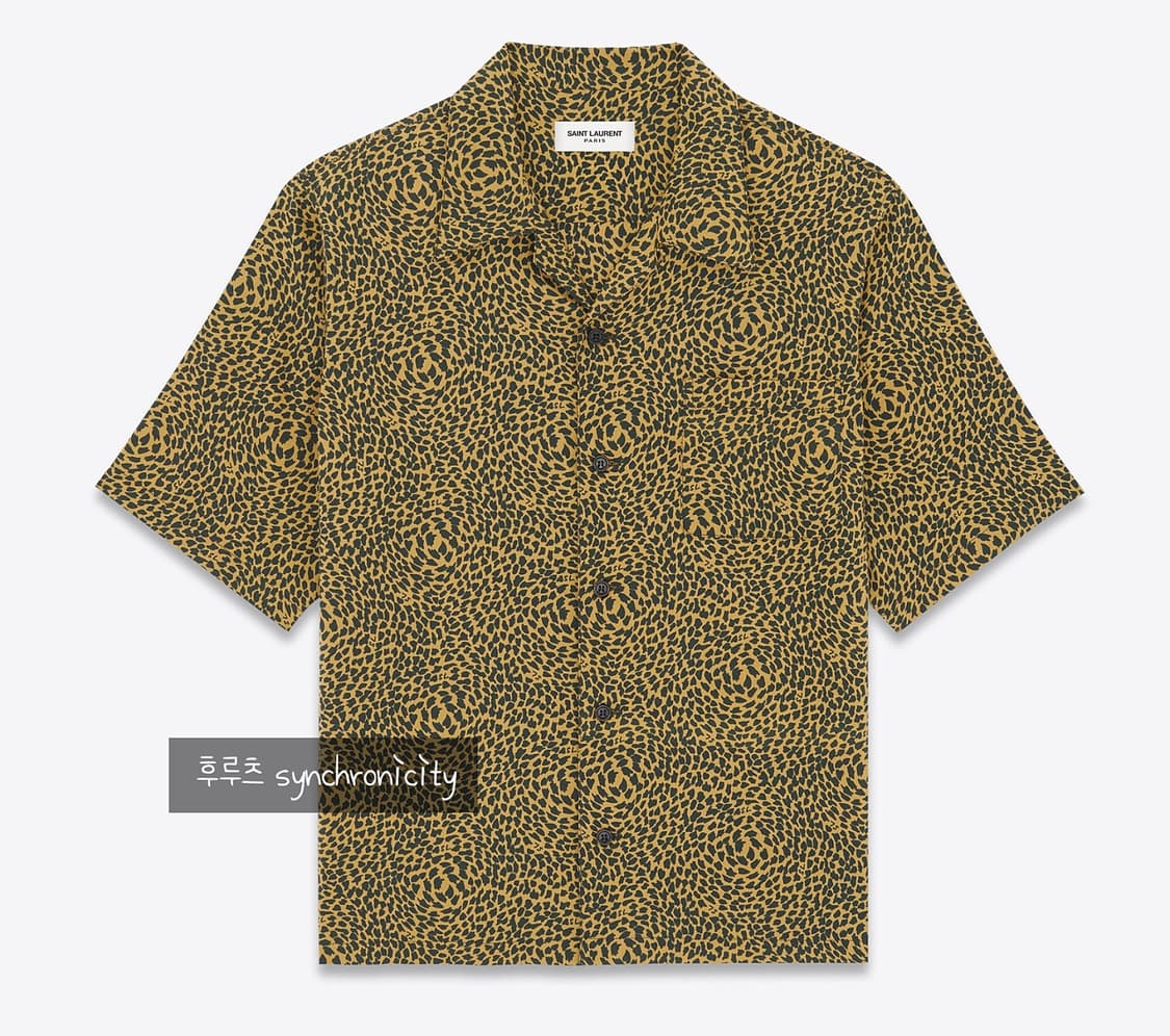 생로랑 레오파드 패턴 하와이한 셔츠 상품이미지3
