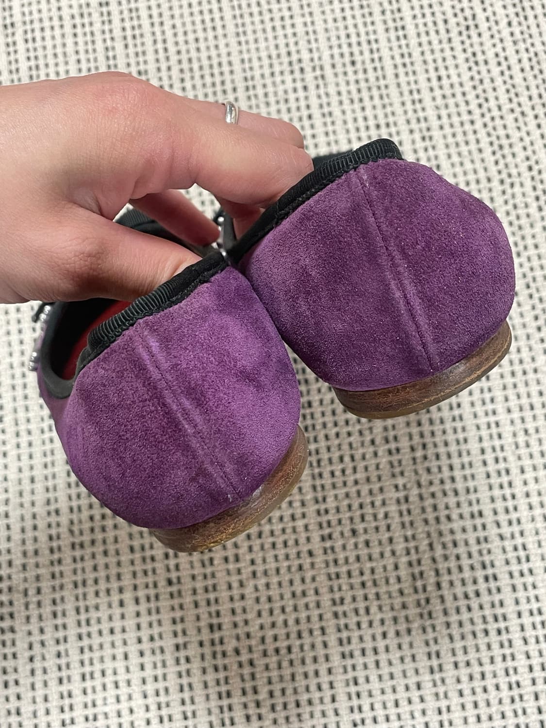 Marc jacobs stud suede flat shoes 36 상품이미지5