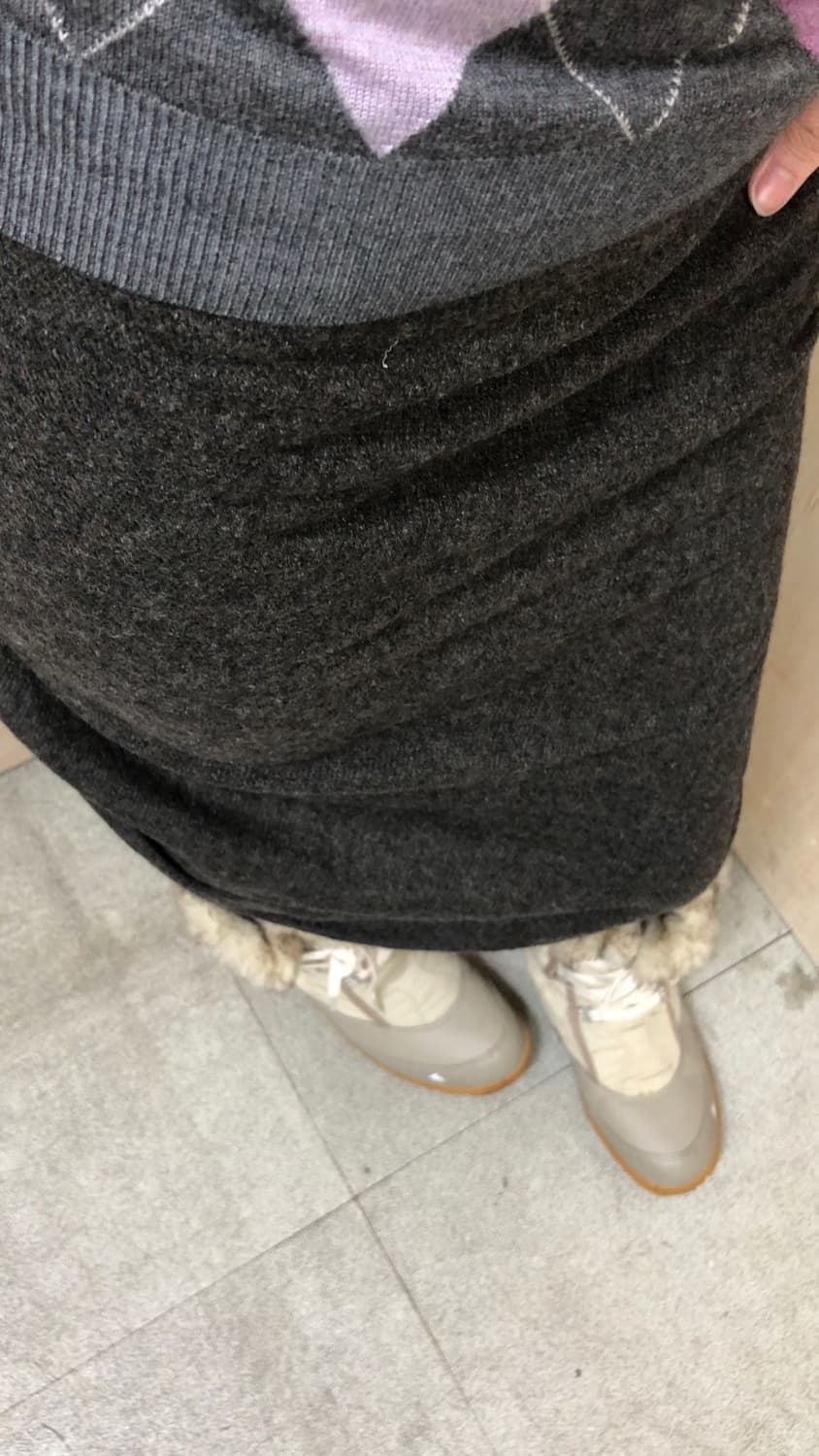 [직수입] 빈티지 울 스커트 브라운 상품이미지7